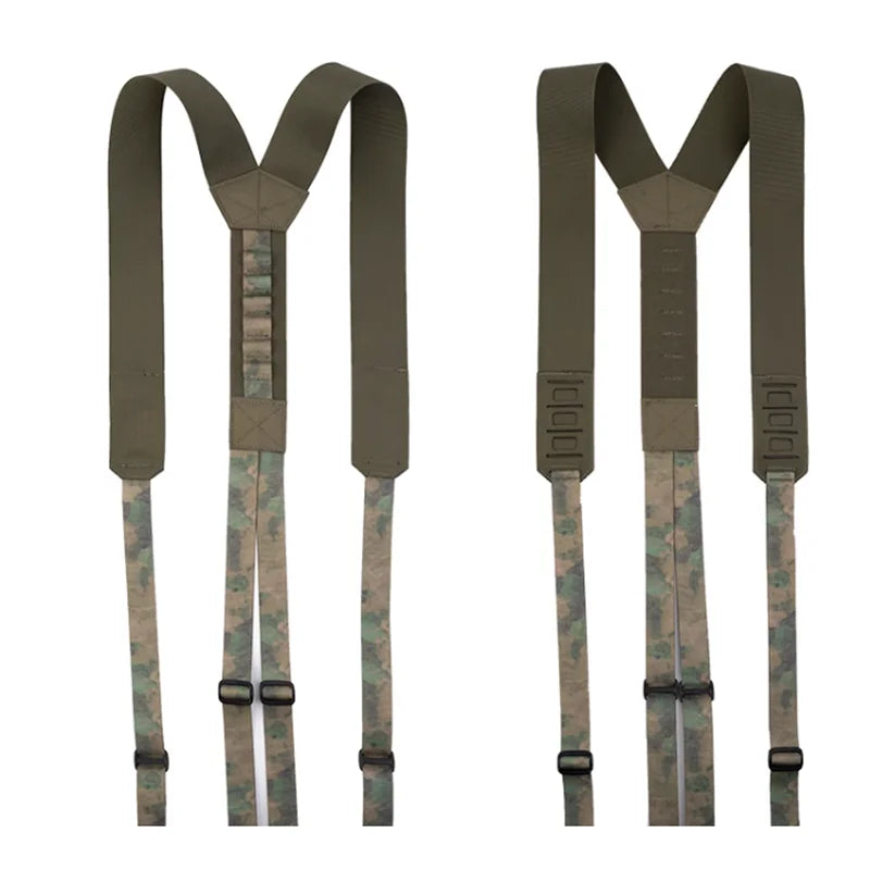 Outdoor Sports Tactics 6094 Green Ruins Camo Hunting Vest+Full Set Bag