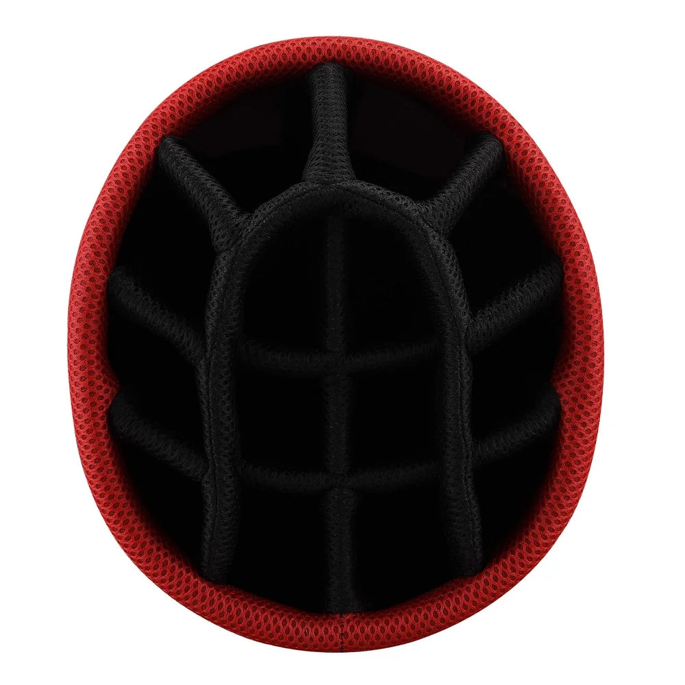 of St Andrews Super Lightweight Golf Cart Bag with 14 Club Dividers Red