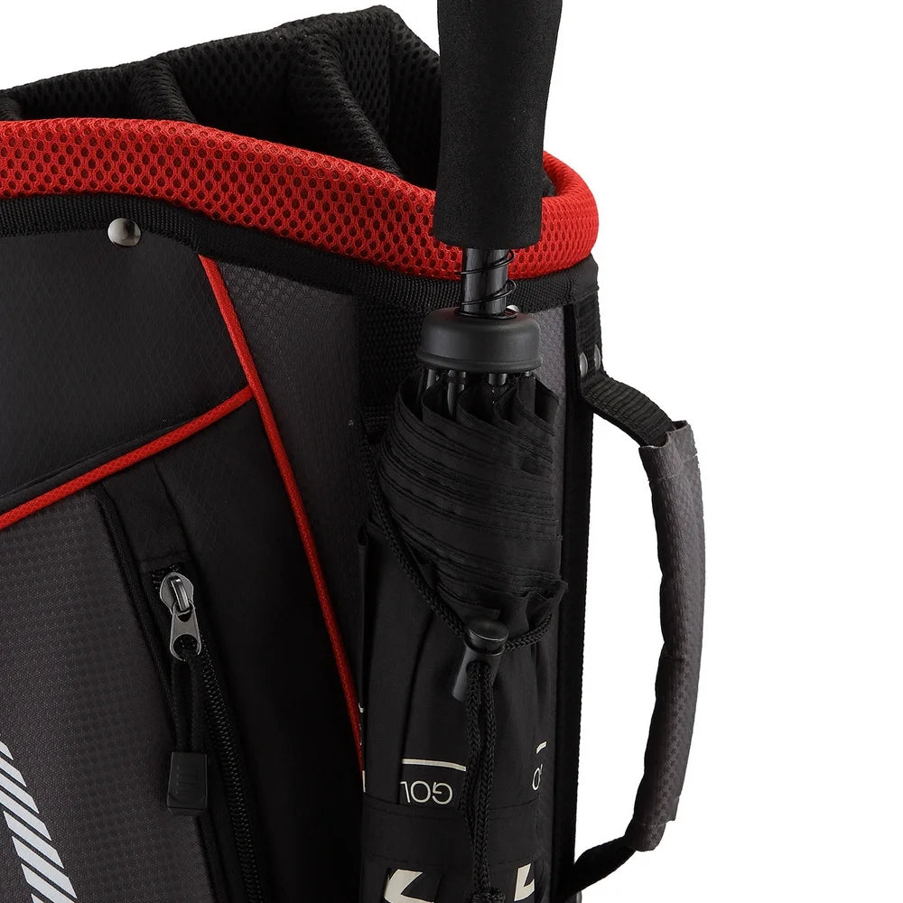 of St Andrews Super Lightweight Golf Cart Bag with 14 Club Dividers Red