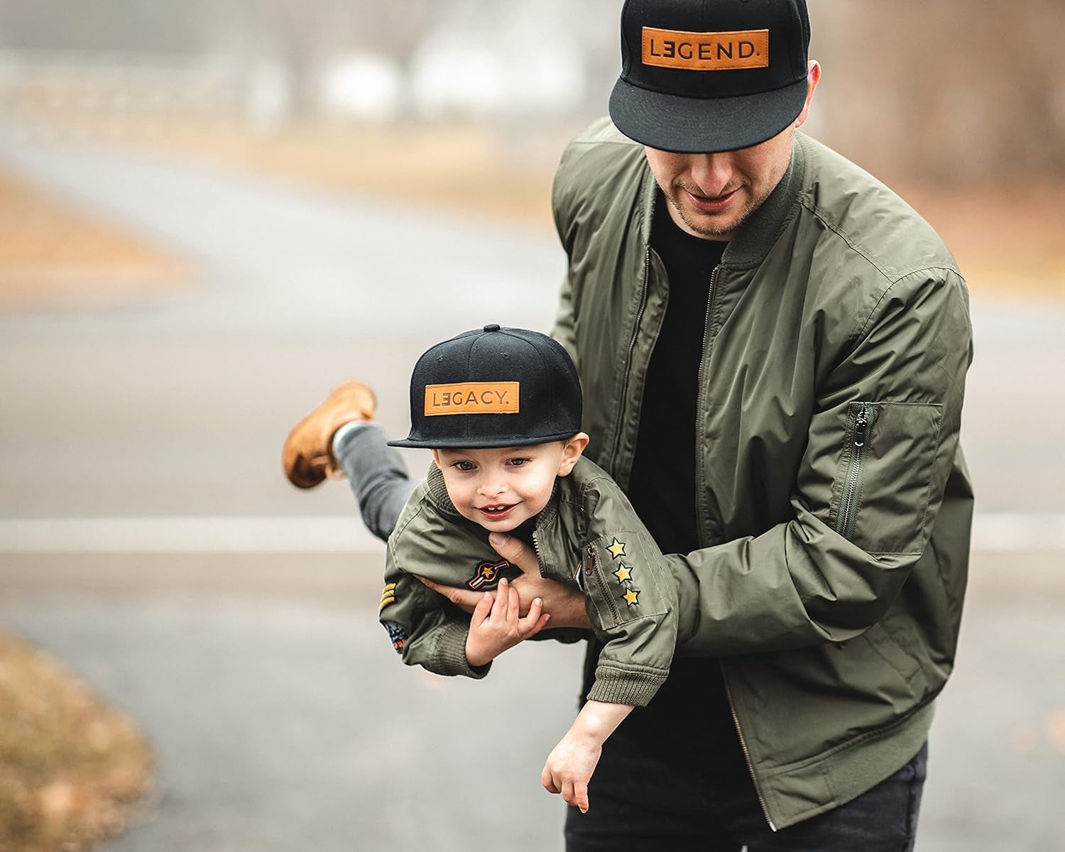 Legend & Legacy Genuine Leather Patch Hats - Family Matching