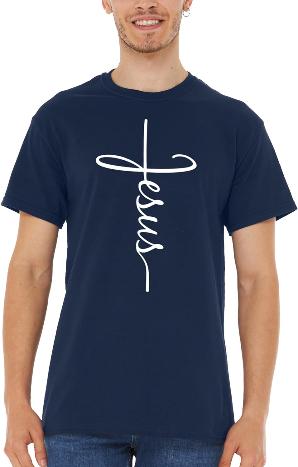 Jesus Cross Script T-Shirt