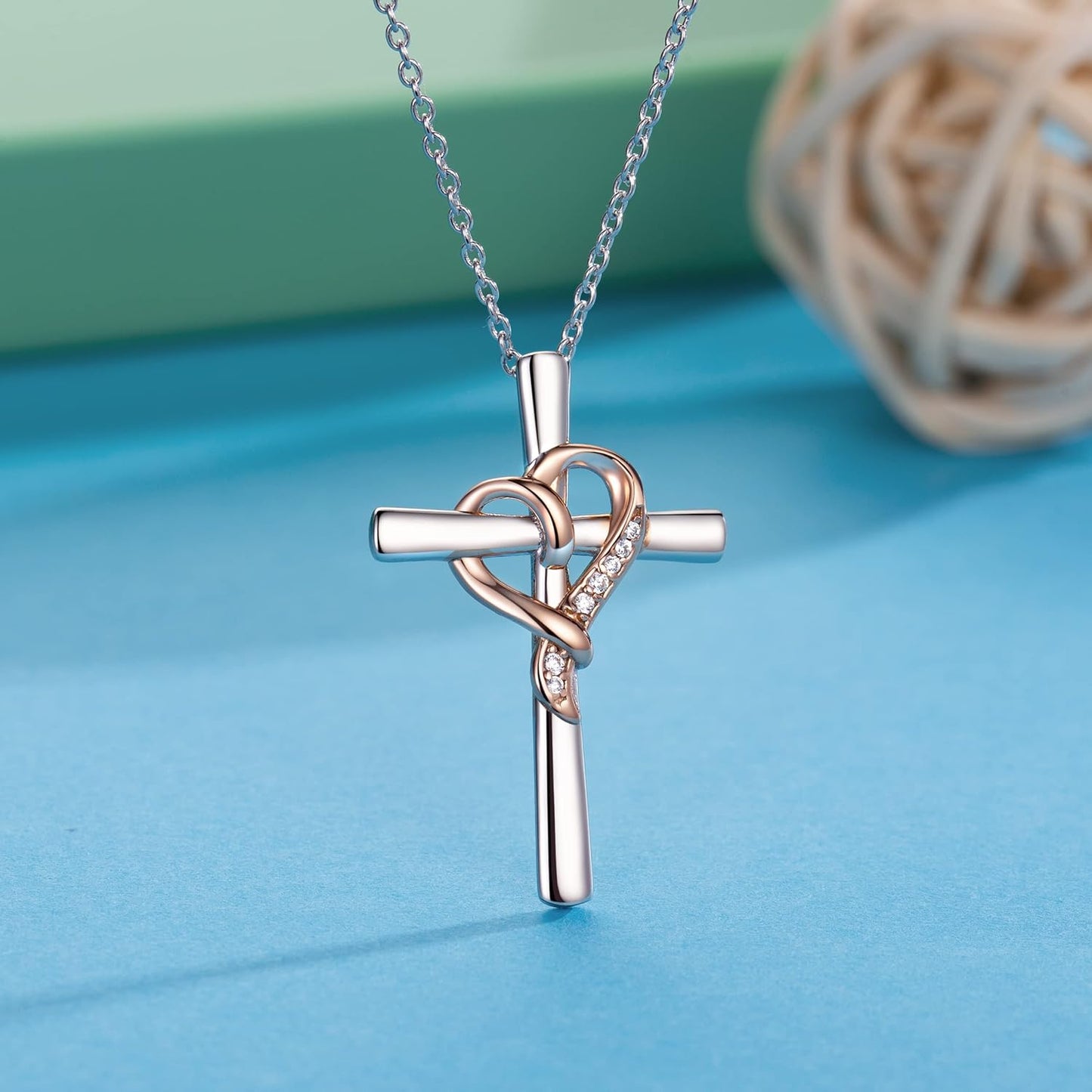 Cross Necklace for Women Christmas Gifts for Women Faith Necklace for Women in 925 Sterling Silver Cross Necklace Jewelry Gifts for Her Mom Wife Sister on Birthday Anniversary Mothers Day Christmas