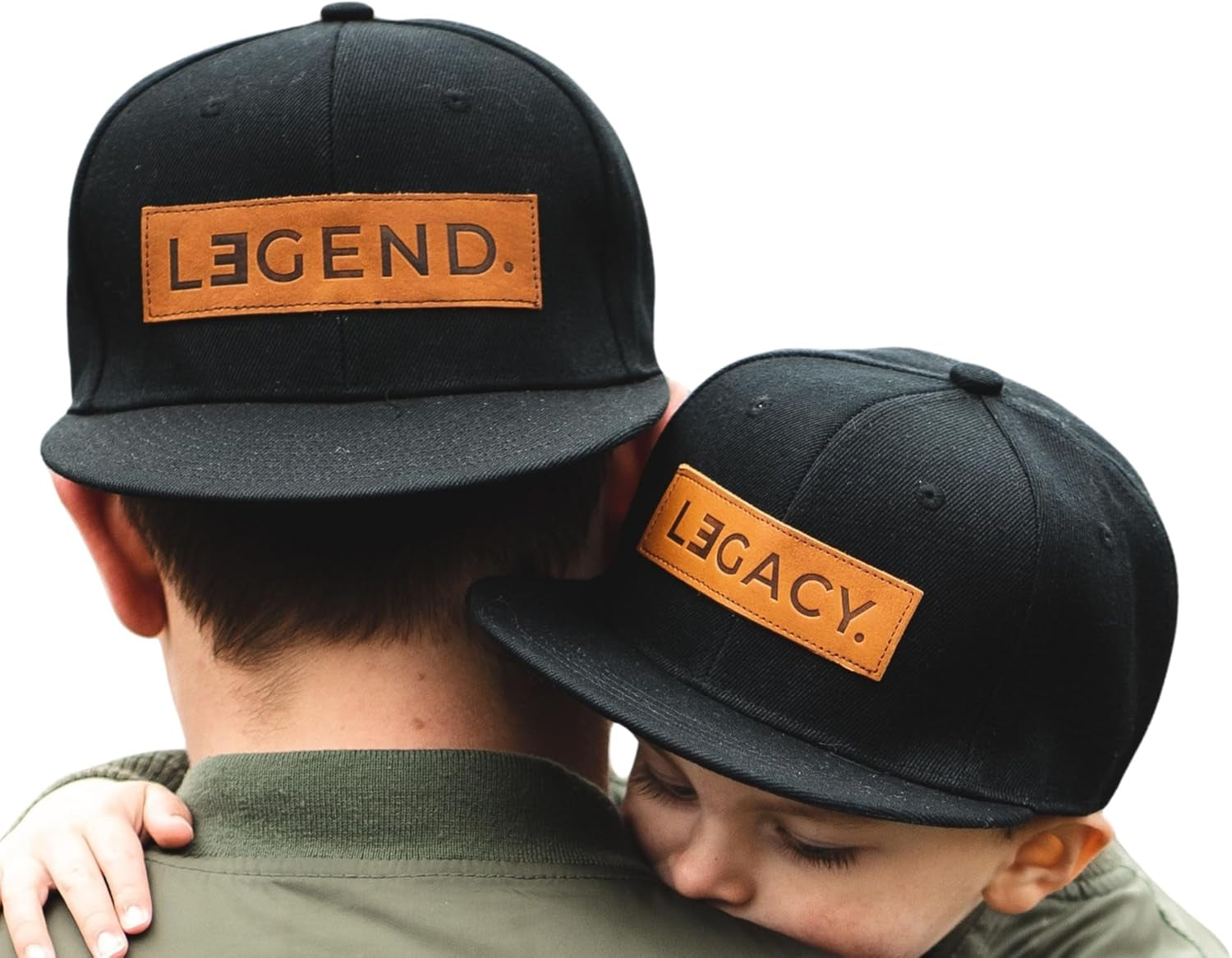 Legend & Legacy Genuine Leather Patch Hats - Family Matching