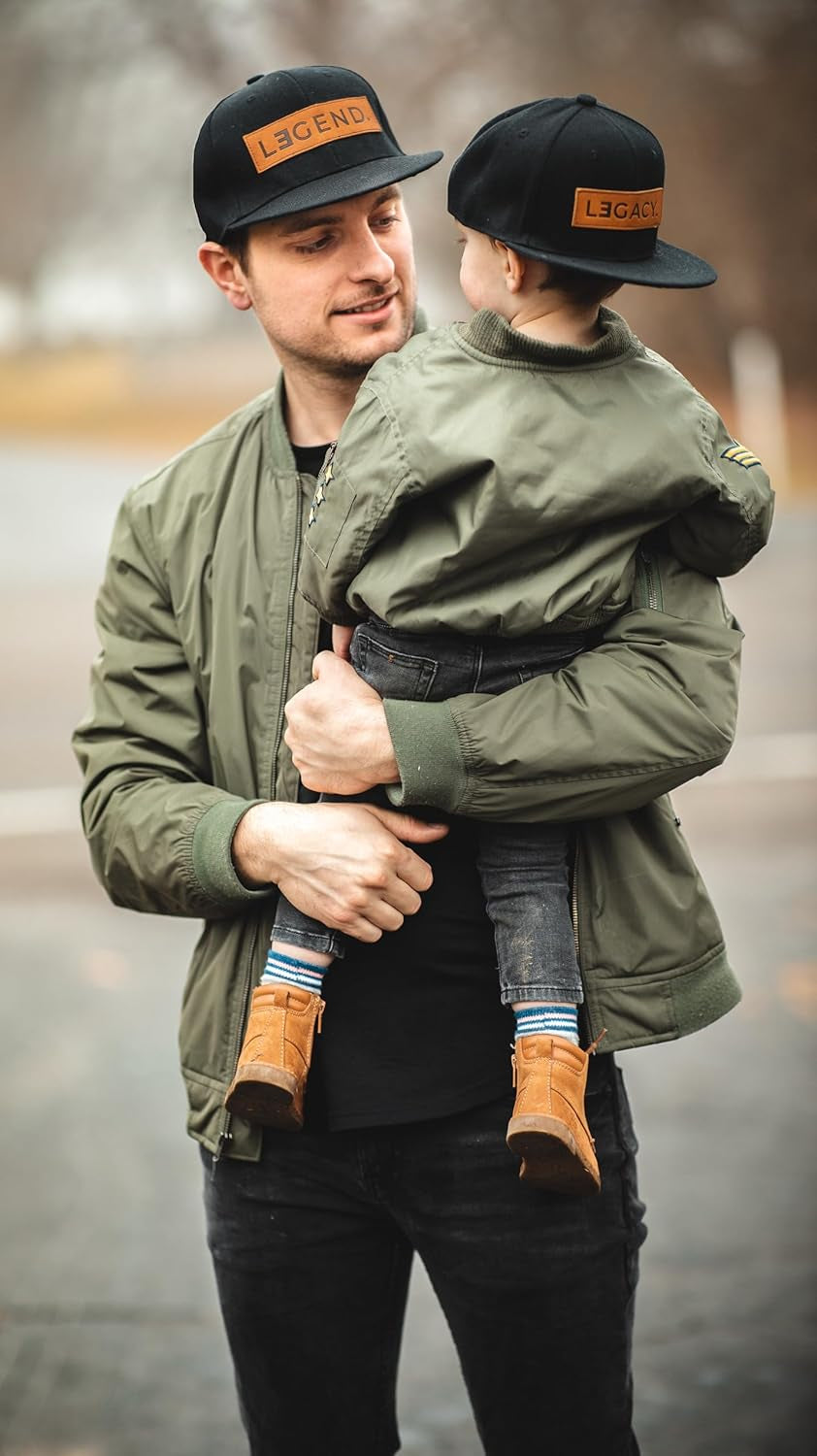 Legend & Legacy Genuine Leather Patch Hats - Family Matching