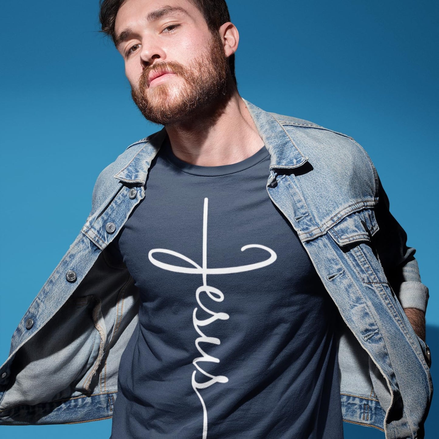 Jesus Cross Script T-Shirt