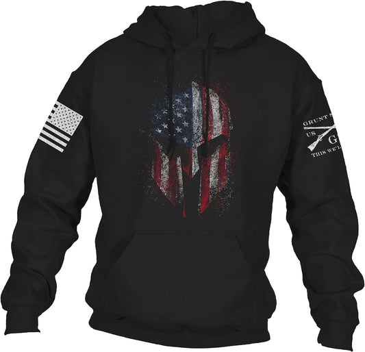 American Spartan 2.0 Unisex Patriotic Pullover Hoodie