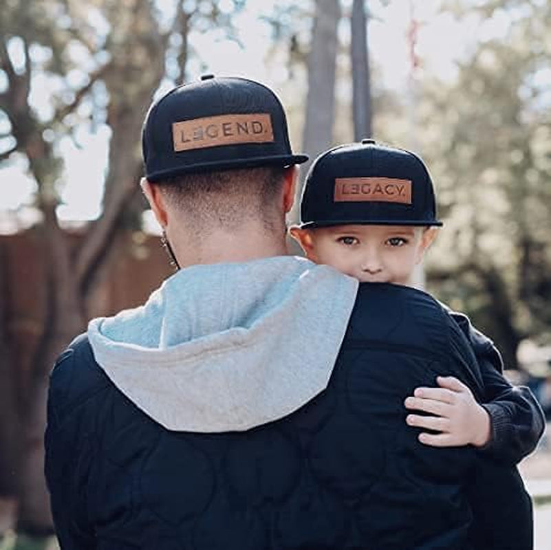 Legend & Legacy Genuine Leather Patch Hats - Family Matching