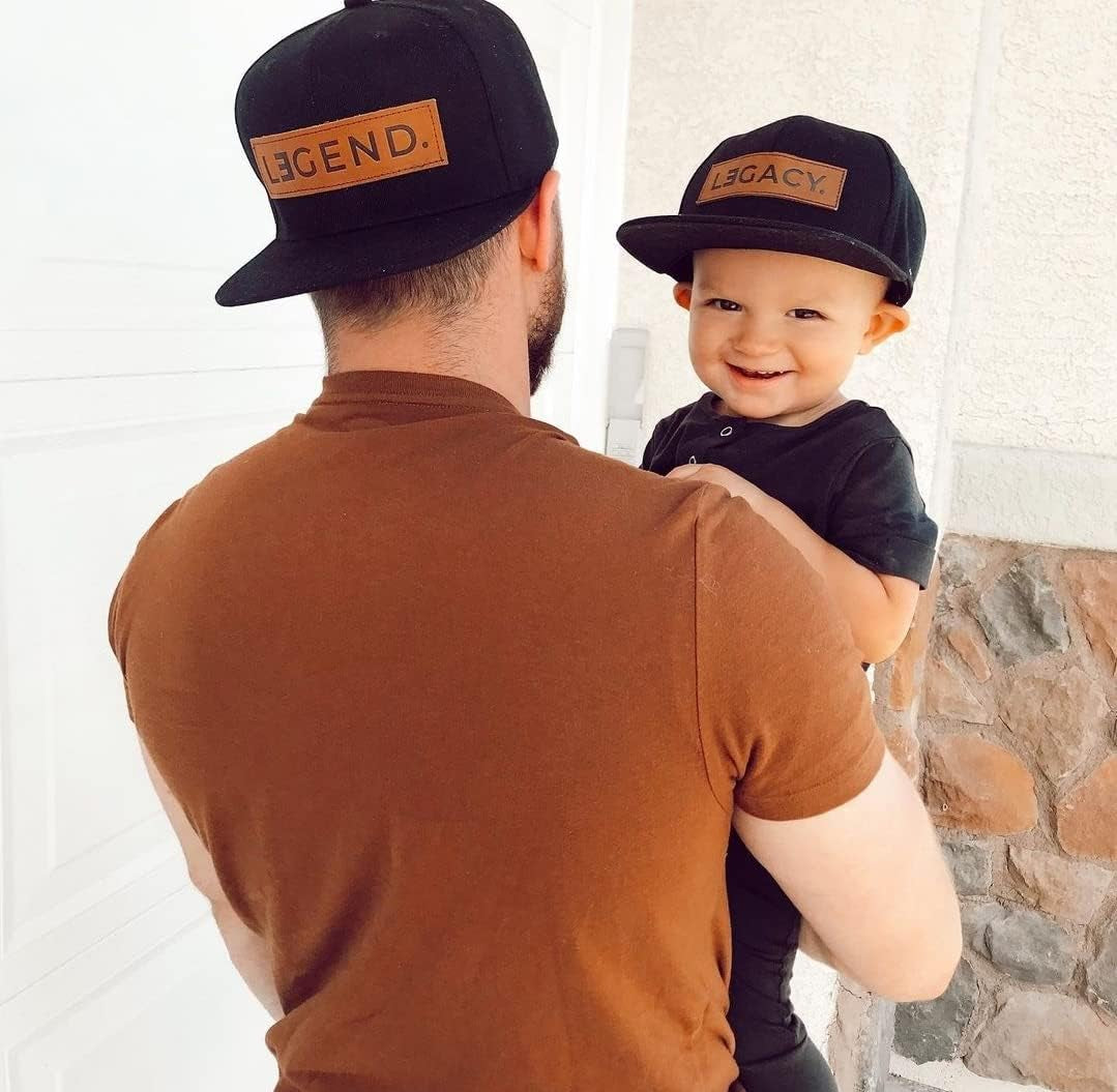 Legend & Legacy Genuine Leather Patch Hats - Family Matching